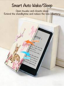 Ayotu 花鹿图案平板电脑保护套，兼容 iPad Air 8 (M4) 2026 (11/13 英寸)、Air 11 英寸 M3 2025 / M2 2024、Air 第五代 2022、(A16) 11 英寸第十一代 2025，兼容三星 Galaxy Tab、Kindle Paperwhite 第十二代 2024，透明背壳，时尚图案保护套，具备自动休眠/唤醒功能，气囊保护，适合作为礼物和办公用品。 - 彩色 - 查看 10