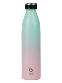 1 pièce Bouteille d'eau en acier inoxydable BIGRD de 750 ml, bouteille portable étanche à boire directement avec boîte cadeau, indispensable pour la randonnée, les voyages, l'école, la maison, la course, l'été - Multicolore - Voir 12