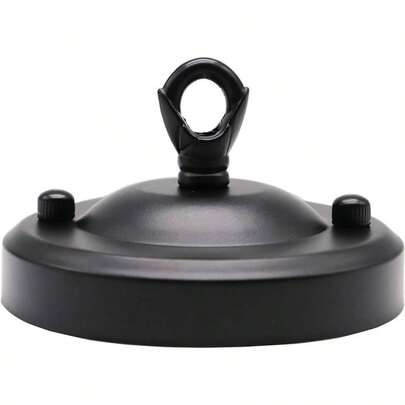 2 - Pack Black Retro Ceiling Plate Pointed Base Chassis Disc Pendant Accessories 105mmx20mm Screw
