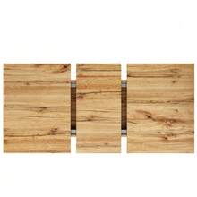 Extendable Dining Table 120(160) X 75 X 75.5 Cm, Table, Kitchen Table, Extendable Table, Extendable Up To 160 Cm, Suitable For Kitchen And Living Room, Tabletop With Wood Grain - Khaki - View 10