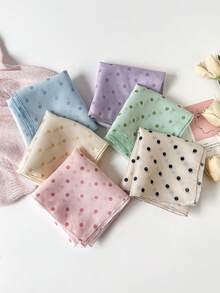 1pc Women's Cotton Small Scarf/Bandana, Versatile Earthy Tone Floral & Banana Print, Suitable For Neck, Hair, Summer Beach - Multicolor-qM58 - View 8