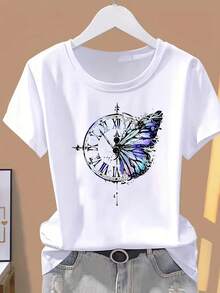 Women T-Shirts - [White] - View 7