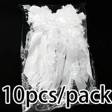 (10pcs/Pack) Heart Butterfly Wedding Car Party Decorations, Wedding Decor, Gift Wrapping Decorations, Holiday Backdrop Decorations - White - View 9