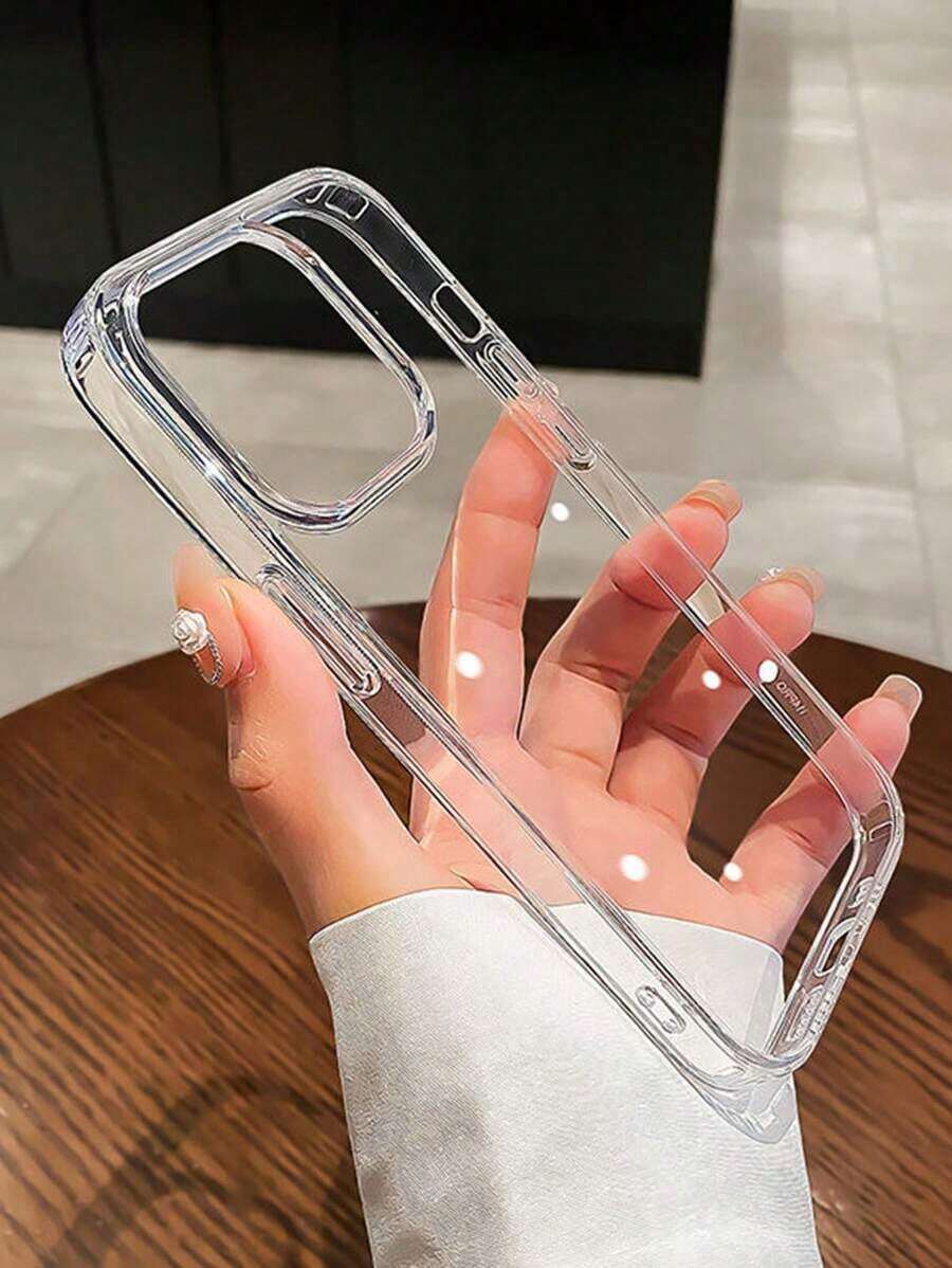Minimalist Transparent Acrylic Phone Compatible With 16 Pro/16/16 Pro/16 Plus/15/15 Pro/15 Pro/15 Plus/11/12/13/14 Pro/XS/XR/11 Pro/11 Pro/12 Pro/12 Pro/13 Pro/13 Pro/Plus/14 Pro/14 Pro/14 Plus/Plus/8 Plus/8/SE2 Soft Cover Waterproof Shockproof Anti-Fall Scratch Resistant - 1pc - 查看 1