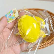 1pc Handmade Squishy Lemon, Summer Squeeze Toy, Stress Relief Toy, Birthday Gift, Back To School Gift, Easter Gift, Christmas Gift - Multicolor - View 6