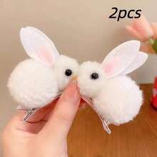 2 chiếc kẹp tóc hình thỏ đáng yêu, được thiết kế dành cho nữ, phụ kiện tóc chủ đề thỏ dễ thương, lý tưởng cho trang phục ngày lễ, sử dụng hàng ngày và khi đi du lịch, món quà hoàn hảo cho Lễ Phục Sinh, Lễ Tạ Ơn và sinh nhật, lễ hội, tiệc tùng. - Nhiều màu - Xem 11
