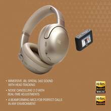 JBL Tour One M3 Wireless Over-Ear Noise Cancelling Headphones - Black - 查看 4