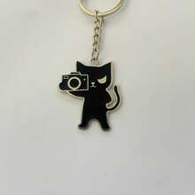 Keychain Pendant, Suitable For Hanging On Wallet, Bag, Gift For Friends, Party Favors, Couple Keychain, Zinc Alloy Cat Keychain, All Year Round - Cool Cat Keychain - View 5