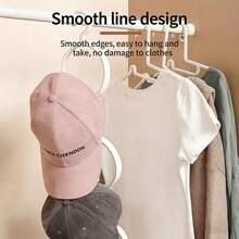 3-Tier Foldable Hanging Hooks, Compact No Installation Required, Perfect For Living Room, Bedroom, Closet, Hats And Other Home Organization - Multicolor - View 4
