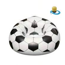 Football-Shaped Inflatable Sofa Bed, High-Quality Durable Anti-Scratch, Foldable Outdoor Lounge Chair, Patio Cushion, Home Camping Slouchy Person Healing Device - Classic - View 14