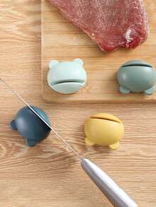 Frog Sharpening Stone | Portable Knife And Scissors Sharpener, Suitable For Camping, Quick Sharpening Stone, Applicable To Fruit Knives And Vegetable Knives, Sharpening Tool, Plastic Material - Multicolor - View 7