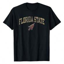 Summer Outfits For WomenFlorida State Seminoles Vintage Arrowhead T-Shirt Graphic Tees Short Sleeve Casual Women T Shirts 100% Cotton Tee Shirt Womens Short-Sleeved Funny Printed Women's T-Shirts Summer Tops Soft Comfy Everyday Wear Gift Woman Tshirt Blacksummer Outfits For Womensummer Outfits For Women,Summer Tops - màu đen - Xem 1