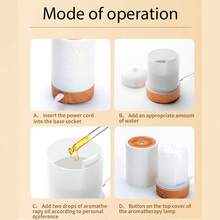 150ml Humidificador con apagado automático y luces LED de colores, difusor de aromas de niebla fría portátil, alimentado por USB para el hogar, la oficina y habitaciones pequeñas - Mist - Ver 11