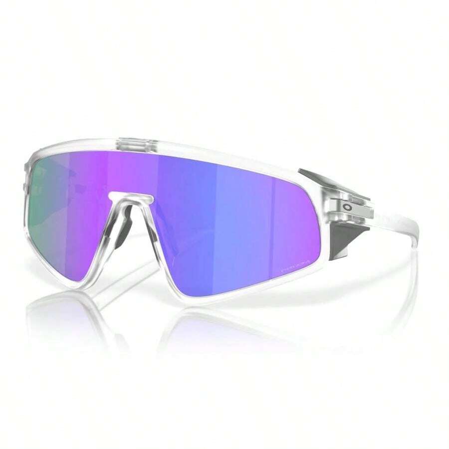 Oakley Latch Panel Sunglasses |  | Men Sunglasses - Matte Clear / Prizm Violet - View 1