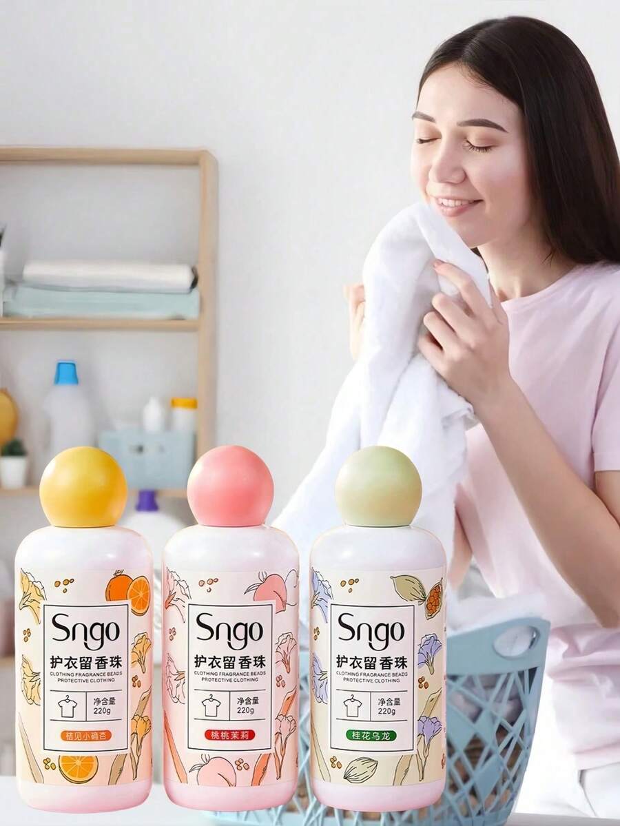 Long-Lasting Fragrance Beads, Fabric Softener, Clothes Freshener, Washing Machine Fragrance Beads, Long-Lasting Fragrance Beads For Clothes, Laundry And Cleaning Supplies, Cleaning Tools, Household Essentials, Modern Stain Remover, Fresh Scent, Multiple Colors Available, Essential For Home And School, Perfect Christmas Gift For Family And Fragrance Enthusiasts - Solid State - View 1