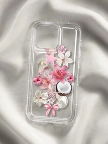 accesorios no incluidos funda transparente con diseño de flor de Ocean Design compatible con - Multicolor - View 2