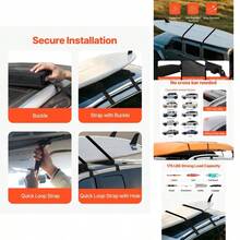 Soft Roof Rack Pads, 15.5-Inch Universal Car Roof Rack Pads, 176LBS Loading Capacity Luggage Kayak With Portable Storage Bag Canoe Snowboard Paddle Board Surfboard - 15.5 In + Roof-fitting - View 1