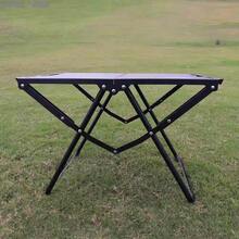 Carbon Steel Tactical Folding Table, Quick Deployment No Assembly Required, Foldable Portable Outdoor Camping Picnic BBQ Driving Table With Storage Bag, Lightweight Tactical Desk - Black - View 6