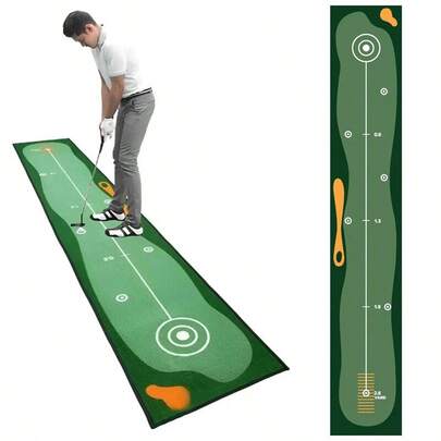 Golf Putting Mat Green Indoor & Outdoor Golf Practice Mat Mini Training 50*300CM