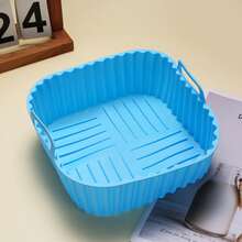 Reusable Silicone Square Air Fryer Liner, Kitchen Accessory, Replacement For Disposable Baking Pan, Premium Silicone Cookware Oven Liner Baking Pan Air Fryer Basket Mat Bowl, Easy To Clean Back To School Kitchen Accessory - Multicolor - View 13