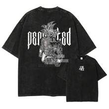 T-Shirt Blouse New Hot Selling Vintage Blouses Cute Top 100 Percent Cotton Shirts For Men Manfinity Men Graphic Tees Women Cross-Border European Size - 黑色 - 查看 4