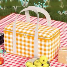 150cm*200cm Manta de picnic portátil, con un diseño clásico de cuadros amarillos y blancos, visualmente fresco y brillante, adecuado para picnics al aire libre, campamentos, salidas de primavera. Estructura plegable para un almacenamiento fácil, ligera y portátil. Amplia área cuando se despliega, que puede acomodar a varios usuarios. Bordes reforzados con asas para un transporte fácil, material duradero y resistente al agua. - A - Ver 13