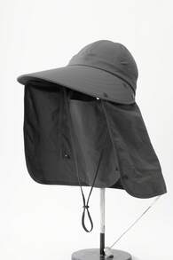 CAMEL CROWN Outdoor Fisherman's Hat, All-Around Sun Protection Fishing Hat With Sun Visor And Neck Protector, All-In-One Hiking Hat - Distant Mountain Gray - View 3