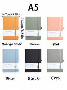 A5 Mini Single Paper Clip Notebook With 100 Sheets/200 Pages, Suitable For Business Planners, Student Notebooks, Students, And Offices - Fabric - View 2