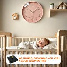 1 Set Quartz Clock Movement DIY Kit, 23mm Shaft Length, Includes 1 Pair Gold Clock Hands, For Repairing, Replacing, Making Wall Clocks & Desk Clocks, Suitable For Home & Office Decor, Great Gift For Clock Enthusiasts - Gold - View 8