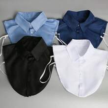 2pcs Detachable Faux Shirt Collar, Men's Fashion Accessory - Multicolor - View 9