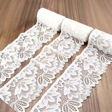 5cm Wide Elastic Floral Lace Trim, Suitable For Garment Sewing, Lingerie, DIY Decoration - A - View 5