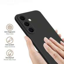 1 pièce Coque de téléphone noir mat, [Version internationale et non version locale] Compatible avec Redmi Note 13Pro+/ 14 Pro 5G/ Note 14 Pro 5G/ 13C/ Note14 163mm/ Note 13 4G/POCO C75 et autres séries Coque de téléphone noir mat, toucher doux et confortable, antidérapant, anti-transpiration, anti-empreintes digitales, résistant à l'usure, résistant aux rayures, antichoc - Noir - Voir 4