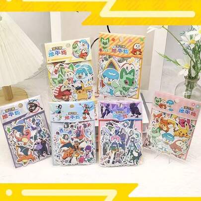  Pokemon Official Authentic Pokemon Stickers, Cute Cartoon Decorations, Mobile Accounts, Notebook DIY Stickers