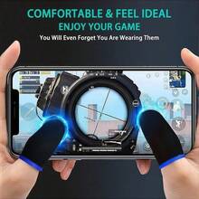 5 Pairs Random Color Mobile Game Finger Sleeves, Anti-Slip, Breathable, Thin, Sensitive Touch, Smooth Operation, Enhance Gaming Experience - Multicolor - View 11