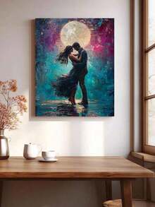 一套DIY数码油画套装，成人艺术工艺品，无框艺术油画套装，适用于卧室装饰和墙面艺术装饰，无需绘画基础，简单有趣的绘画方法，实现您的绘画梦想，沉浸在多彩的世界中，每一笔都是自我表达，为生活增添浪漫，送给家人和朋友的最佳礼物，节日礼物，40*50厘米 - 多色 - 查看 5