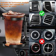 Foldable Adjustable Air Vent And Car Cup Holder, Suitable For Air Vent And Dashboard, Space-Saving Beverage Storage Rack With Adjustable Arm For Cans, Bottles, Coffee, Tea, Etc., Fits Most Car Models (Easy Installation) - A - View 7