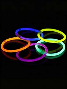 100/50/20pcs Glow Stick Bracelets & Necklaces, Multi-Color Luminous Sticks For Party, Wedding, Concert, DIY Glow Bracelets, Party Decorations & Music Festival Supplies - View 9