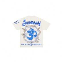 Hellstar Enlightenment Graphic Print Oversized Cotton T-Shirt, Unisex Streetwear Tee - White - View 2