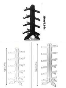 4/5/6 件装透明时尚眼镜桌面收纳架，眼镜展示架 - 查看 8