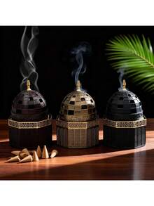 Lư hương hình tháp rỗng bằng nhựa kiểu Trung Đông, dùng trang trí lối đi đốt hương theo phong cách Thiền Ả Rập. - 1PC - Xem 1