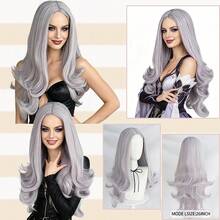Long Curly Wavy Middle Part Light Purple/Blonde/White/Red/Brown/Light Blonde Synthetic Anime Cosplay Wigs For Women, Natural Looking Heat Resistant Wig, Easy To Style For Daily Wear, Holiday Party, Comic Con & Gift For Her, Beginner Friendly - Multicolor - View 15