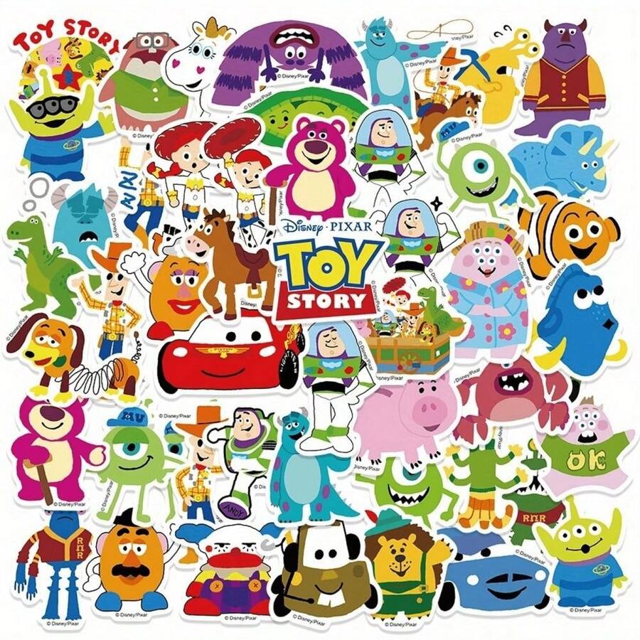Monogram 50PCS Disney Princess Officially Licensed Cinder ella Aurora Ariel Belle Jasmine Mu lan Tiana Vinyl Waterproof Stickers Gifts Cartoon for Water Bottles Laptop Bumper Water Bottles Computer Phone Hard Hat Car and Decals - 彩色 - 查看 1