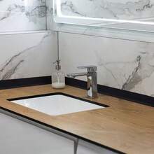 1 pieza 2m/78.74in Moldura de zócalo, fácil de cortar y pegar, adecuada para decoración del hogar en bordes de pared, transiciones de piso, baño, cocina, dormitorio, sala de estar - A - Ver 9