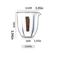 1 pieza Jarra de té de vidrio borosilicato resistente al calor, juego de infusor de tetera, vajilla de té de gran capacidad para uso doméstico - Multicolor - Ver 8
