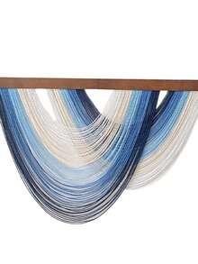 1 pieza Tapiz decorativo de estilo bohemio con diseño curvo, para colgar en la pared del hogar nórdico, sala de estar, tejido a mano, adecuado para sala de estar, dormitorio, entrada, alquiler vacacional, oficina - Multicolor - Ver 4