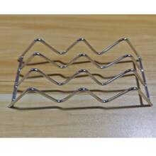 Jabonera de acero inoxidable con drenaje y rejilla de secado, soporte de jabón autoescurriente, bandeja multiusos para baño, estante de almacenamiento ondulado y creativo para el hogar - A - Ver 12