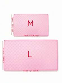 Pet Feeding Mat (Suitable For Cats & Dogs), Spill-Proof Food & Water Mat, Fit For Small, Medium And Large Pets - Pink - View 11