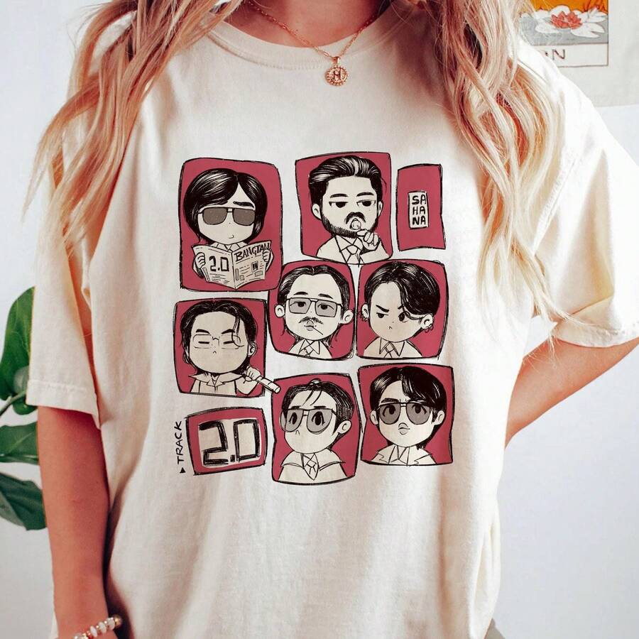 Cute 2.0 T-Shirt, Bangtanboys Members Sweatshirt,  Fan Gift, Arirang World Tour 2026 Hoodie, Gift For Men Women,  Trikot Toto En Ninetta, Kurdish, , Boho Style Women, Holiday Must Have, Sports Set Women, Maja Women, Sweater, Spring Outfit, Summer Outfit Women, Festival Outfit Women, Y2k, Easter, Motif, 2000s Style BWVG - 白色 - 查看 1