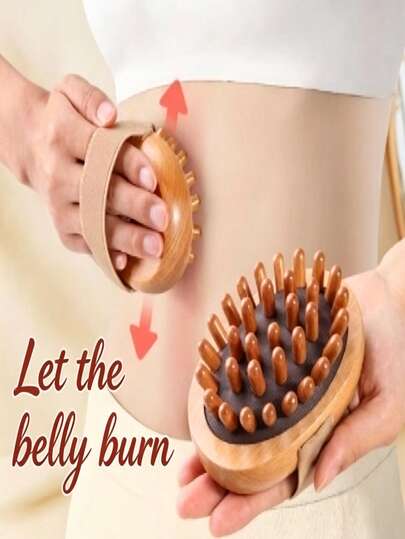 1 Bàn chải massage bằng gỗ mềm mại, dụng cụ massage toàn thân bằng tay, thích hợp cho đầu, bụng, chân, thư giãn cơ thể, sử dụng tại nhà, chống mệt mỏi, phù hợp cho phòng tắm, massage da đầu, chuẩn bị đi học, du lịch và nghỉ mát, sử dụng hàng ngày.