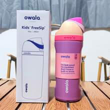 OWALA New 24oz Stainless Steel Water Bottle With Straw, Suitable For Sports, Travel And School Athletic Activities. This Water Bottle Can Keep Water Temperature For Over 24 Hours, Good Sealing, Portable, Flip-Top Design, Perfect For Cold And Hot Drinks, Coffee And Frozen Beverages - 彩色 - 查看 7